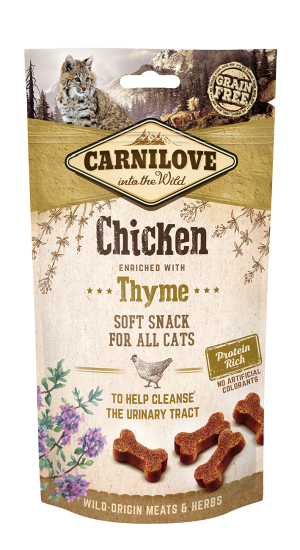 Carnilove® Cat Snack Soft Chicken enriched with Thyme