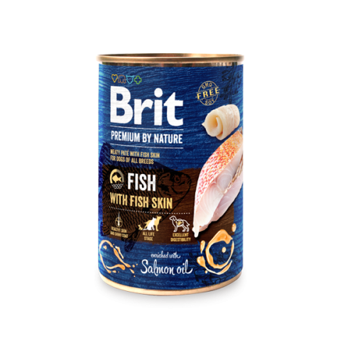 Brit Premium By Nature® Dog Cans Fish with Fish Skin