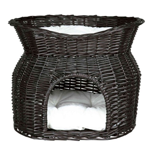 Trixie® Wicker Cave with Bed on Top